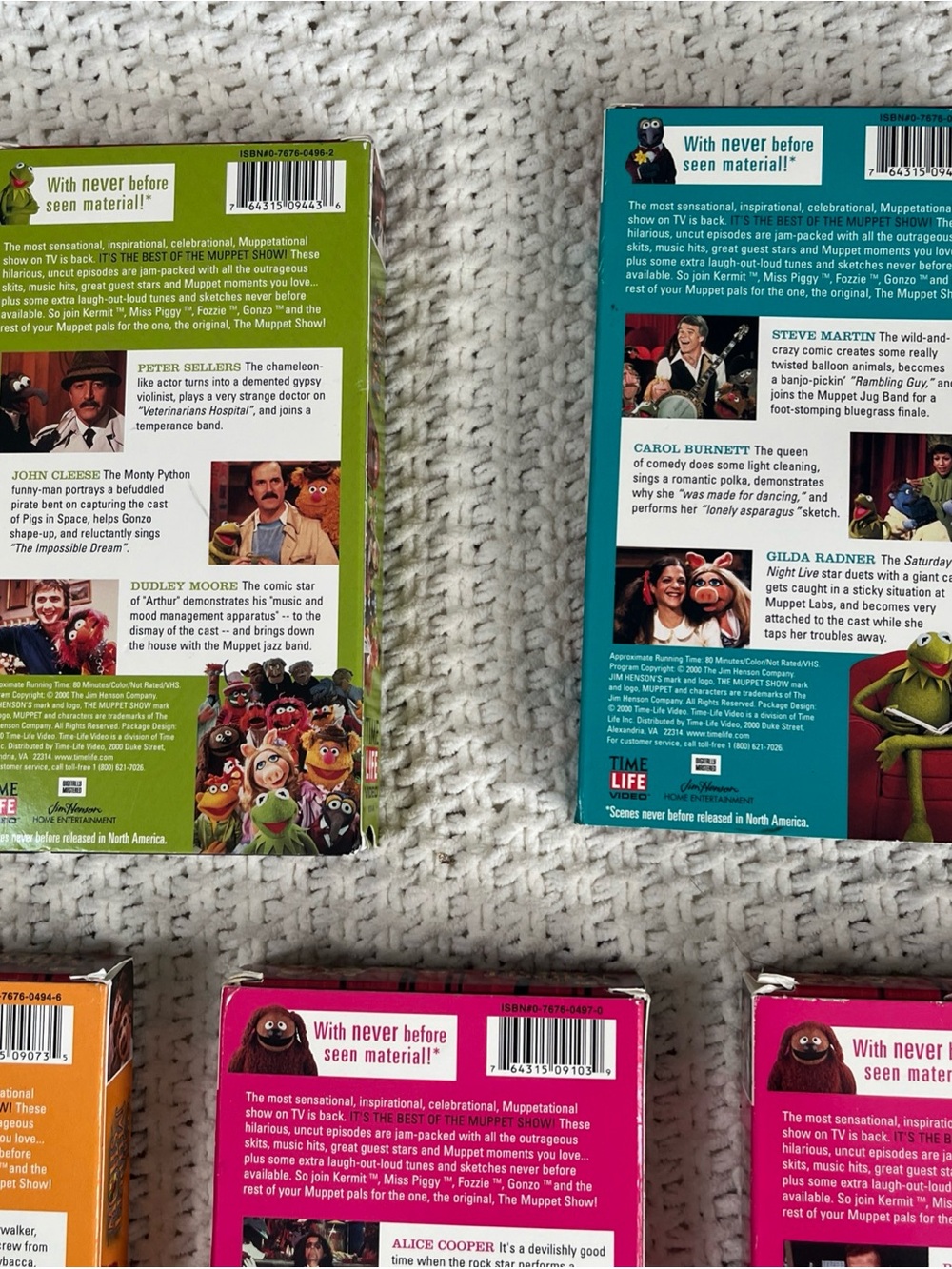 Best of Muppets Show VHS Lot of 6 Time Life 2000 Collection Set - Picture 7 of 10